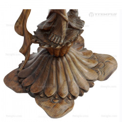 figura de Dewi Sri tallada en madera ttemplo.com