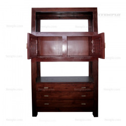Librería oriental de teca ttemplo.com