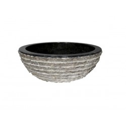 Lavabo de mármol con rayas