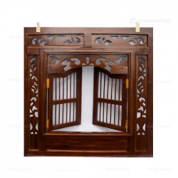 Ventana Balinesa en madera