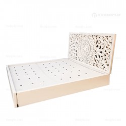 Cama balinesa y cabecero tallado ttemplo.com