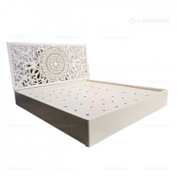 Cama balinesa y cabecero tallado ttemplo.com