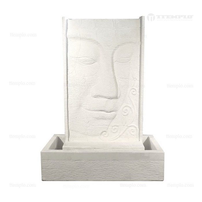 Fuente Cara de Buda en piedra