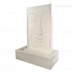 Fuente Cara de Buda en piedra