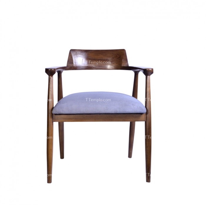 Silla de madera teca estilo moderno