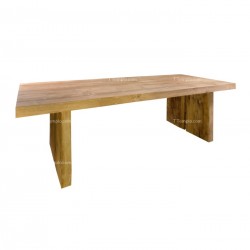 mesa madera tronco teca