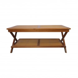 MESA DE TECA Y BAMBÚ
