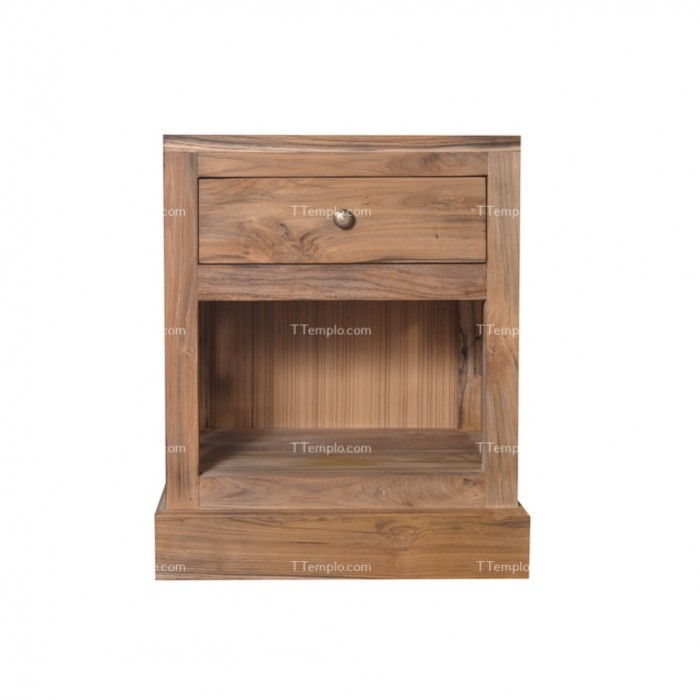 Mesita auxiliar o de noche madera teca