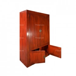 armario oriental rojo fuego