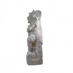 Escultura sugriwa de piedra caliza