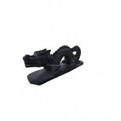ESCULTURA DRAGON LAVA NEGRA