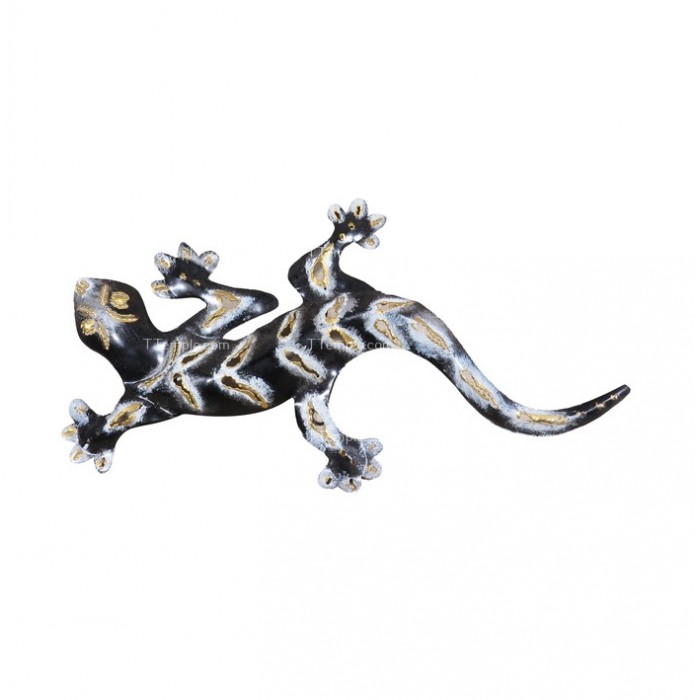 Figura metálica de lagarto