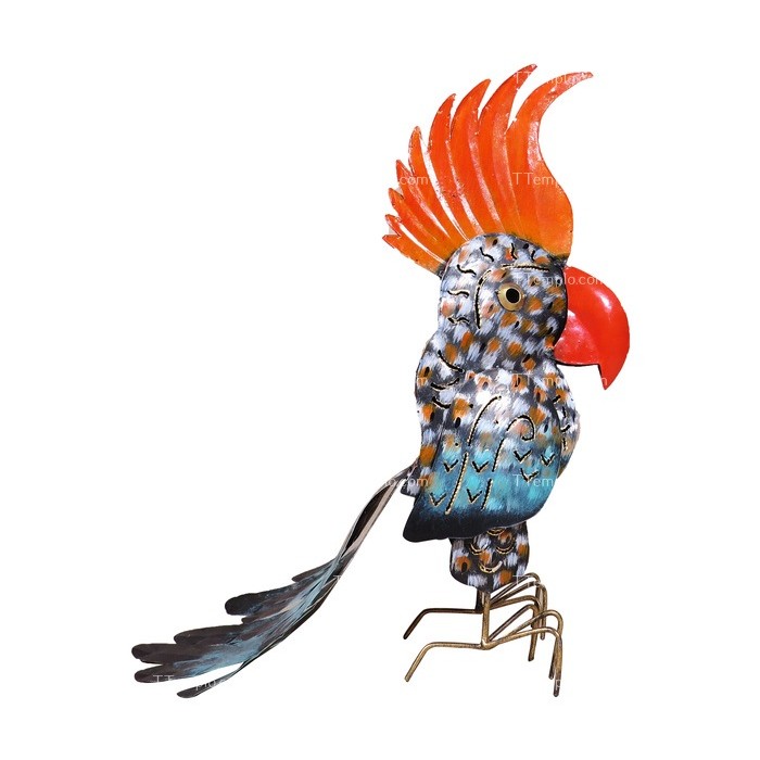 Figura de loro metálica