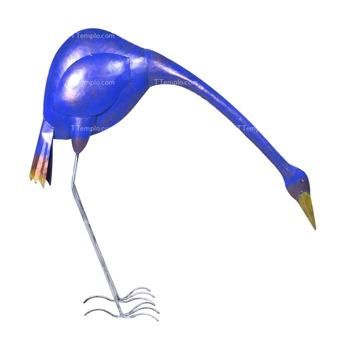 Figura de ave zancuda azul