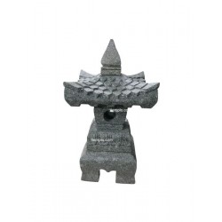 lampara piedra tejado japones