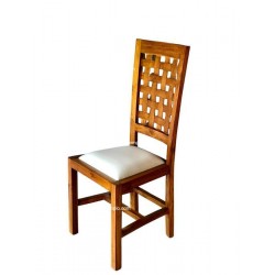 Silla teca trenzada