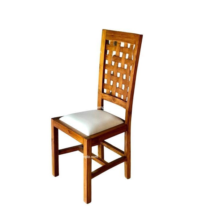 Silla teca trenzada