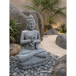 buda meditacion piedra
